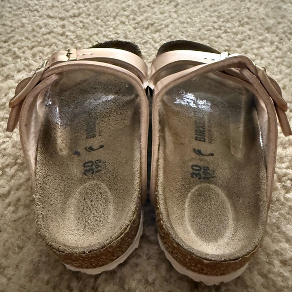 Birkenstock Arizona Pink Metallic Sandals - Picture 2 of 3